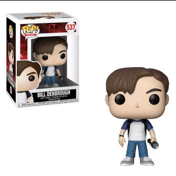 Funko Pop Movies IT Bill with Pistol Vinyl Figure #537 New